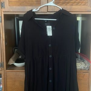 Torrid Deep Black Dress… NWT…
